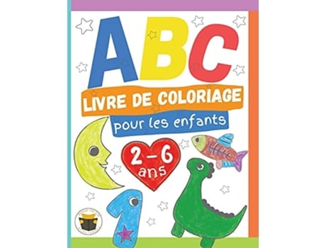 Livro Abc Livre De Coloriage Pour Les Enfants 2-6 Ans De Mango The Cat Publishing (francês)