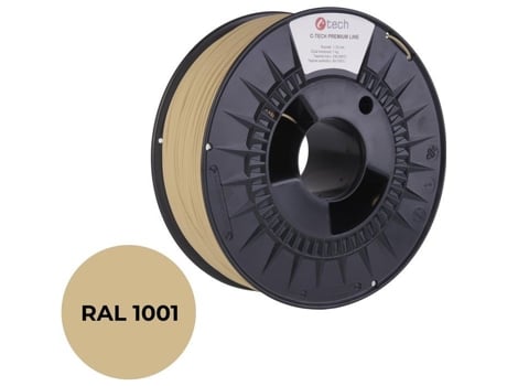 Filamento C Tech Premium Line Pla Bege Ral1001