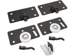 2 Rodas Deslizantes para Porta de Armário, Trilho Deslizante 30mm, Nylon Silencioso, Ajustável, para Armários e Gabinetes
