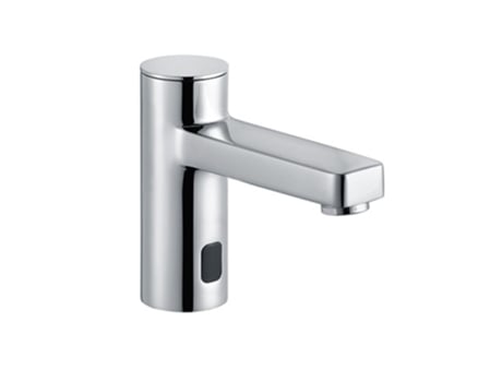 Zenta Sl E Torneira Eletrônica De Lavatório, Com Pressa Misturadora E Manopla De Seleção De Temperatura, Alimentada Por Pilhas, 3810005wr, Cor Kludi