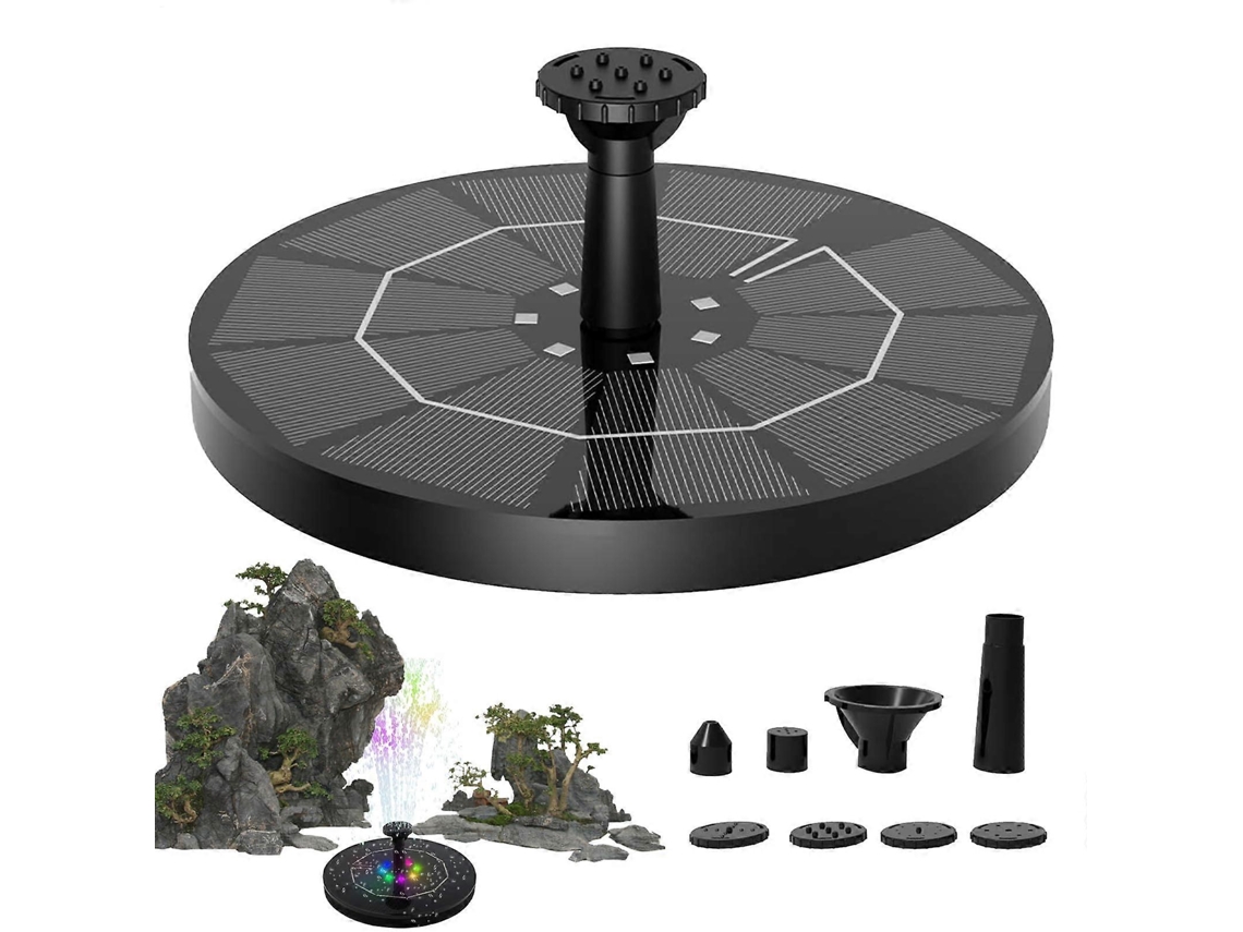 Bomba Solar Para Decoração De Jardins Aquáticos Com Energia Solar E Luz Para Jardins, Lagos, Tanques De Peixes E Aquários. Olysi Shop