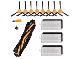 17 peças filtro de rodízio de escova lateral para ecovacs deebot 600 601 605 710 n79 n79s acessórios de reposição para aspirador de pó