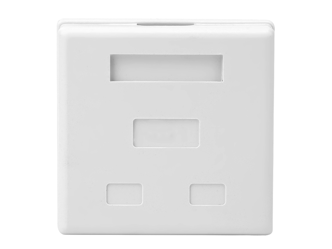 Caixa de Módulo de Rede Integrado com 2 Portas Desktop Cat.6 Shielded Rj45 8p8c S/MARCA