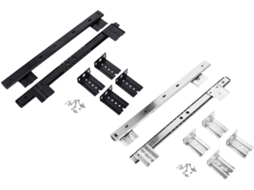 Conjunto De 2 Corrediças Com Rolamento Esferas Para Teclado, Para Uso Sob A Mesa De Escritório Ou Computador, Com Trilho