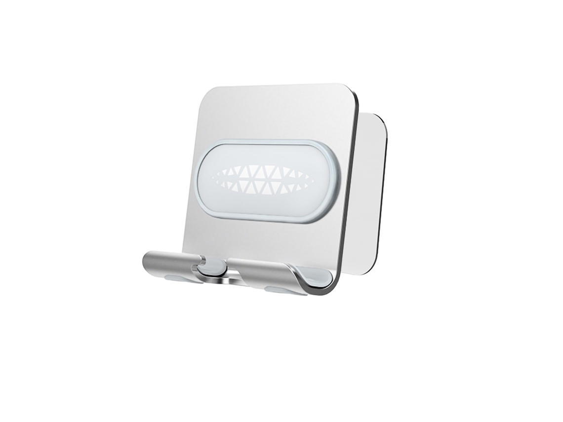 Suporte para Telefone Banheiro Vasco Cabeceira Parede Suporte de Metal para Telefone EOOCOO (sem Furaduras, Ajustável)