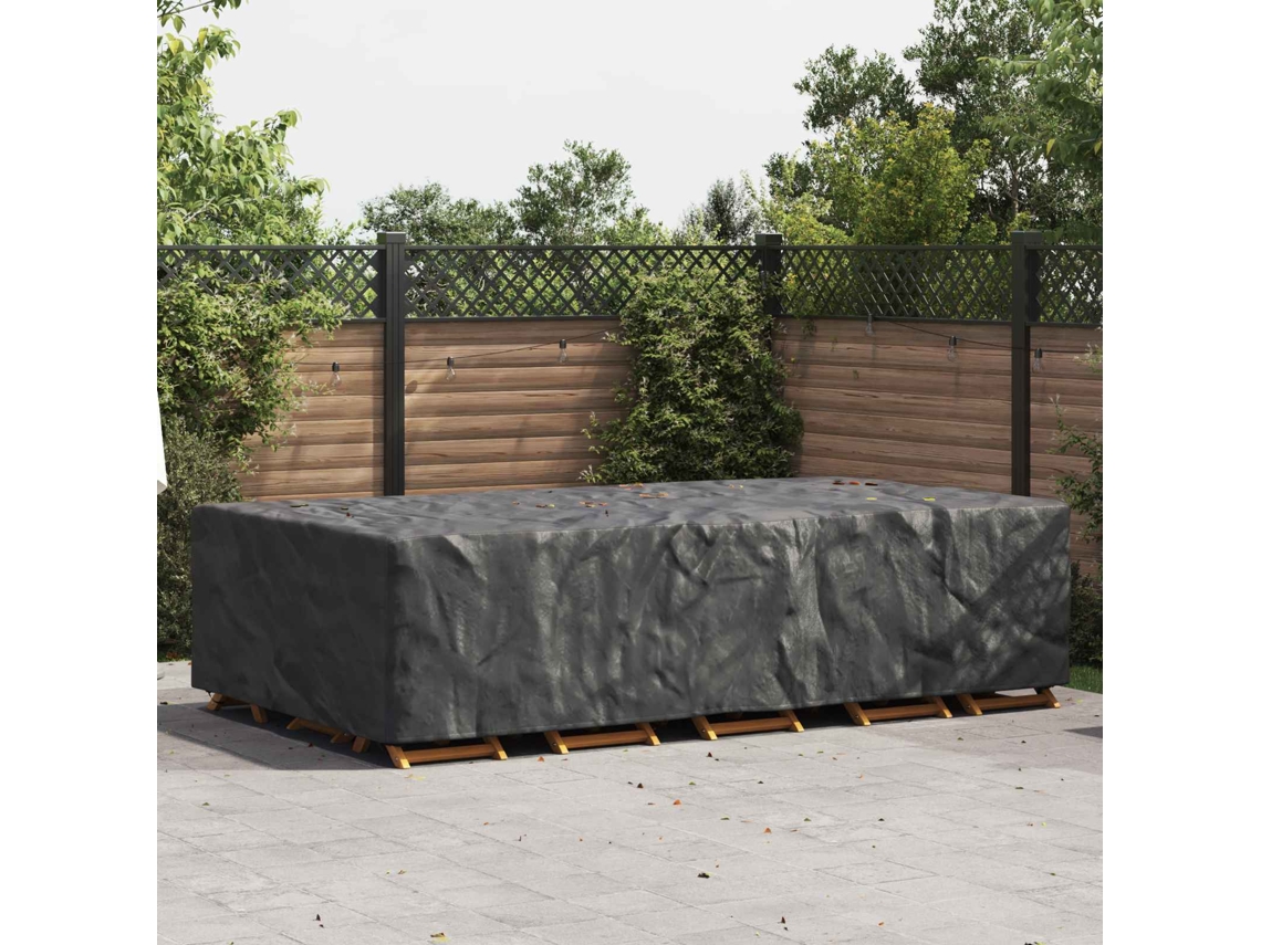 Vidaxl Capa Para Móveis Liso Preto 305 X 190 X 85 Cm 600d