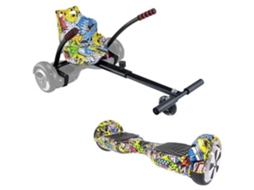 Urbanglide Pack Hoverboard + Kart Pilot - Multicolor - Rodas 6,5 - 550 W - 4Ah (Outlet Caixa Aberta)