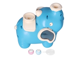 Ats brinquedo Elefante Soplando Bola Andante com Umidificador e Spray para Crianças com Mais de 3 Anos Azul Verde