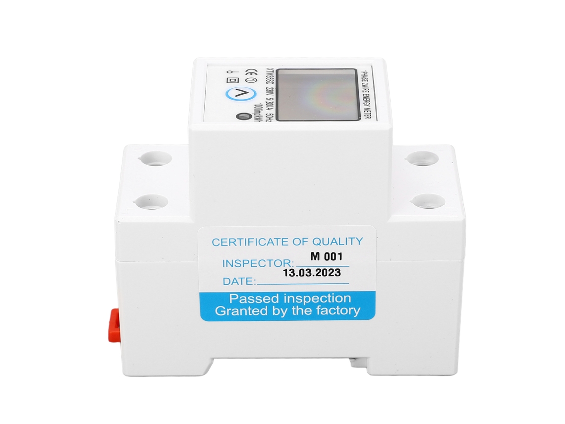 Medidor Digital De Energia Elétrica Com Detecção De Corrente, Tensão E Frequência, Resettable, Para Din Rail