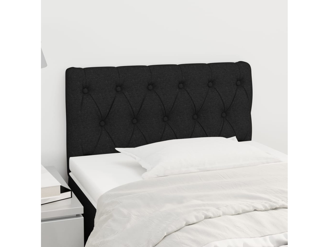 Cabeceira De Cama Tecido 80x7x78/88 Cm Preto