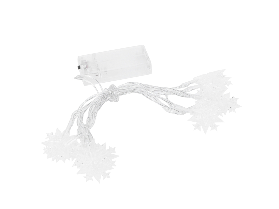 Luz de fio estrela de cinco pontas, 10 LEDs, para Natal, Ramadã, decoração festiva, casa | S/MARCA