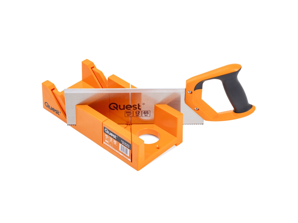 Quest Caixa De Esquadria Com Serra De Dorso 300 Mm, Para Madeira/pvc/plástico