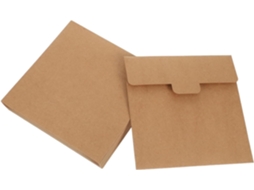 20 Envelopes Carrées Em Papel Kraft Épaisses, Sólidos E Polivalentes, Formato 20x20 Cm, Para Convites Lote De