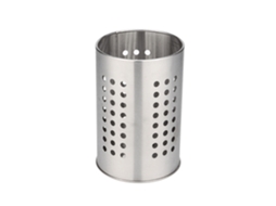 Suporte para Utensílios de Cozinha em Aço Inoxidável com Furos para Chopsticks, Escovas e Armazenamento com Marca