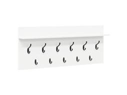 Conjunto 1 Cabideiro Vidaxl Branco Derivados De Madeira (100 X 40 X 12 Cm)
