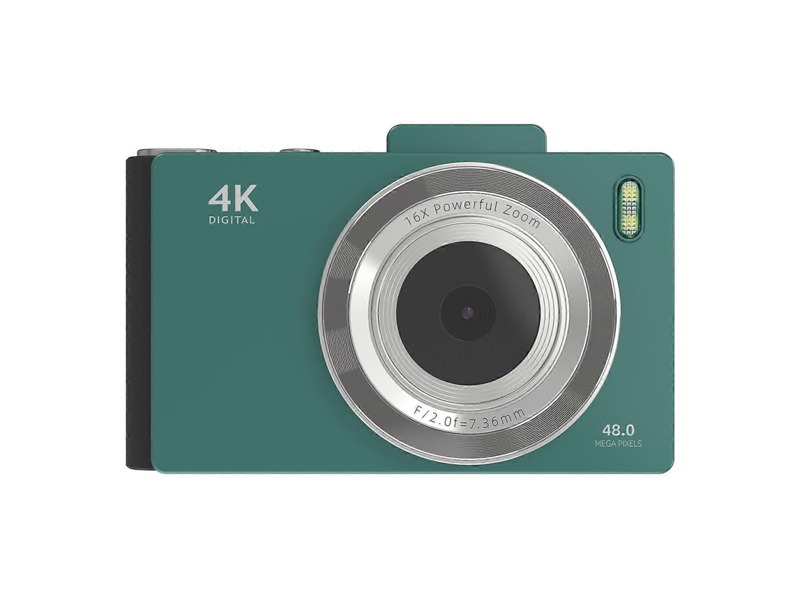 Máquina Fotográfica Digital Compacta Com Ecrã Ips Hd De 2,8 Polegadas E Lente Dupla