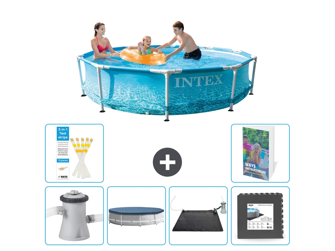 Intex Piscina Com Estrutura Redonda - 305x76 Cm - 7-peças S195