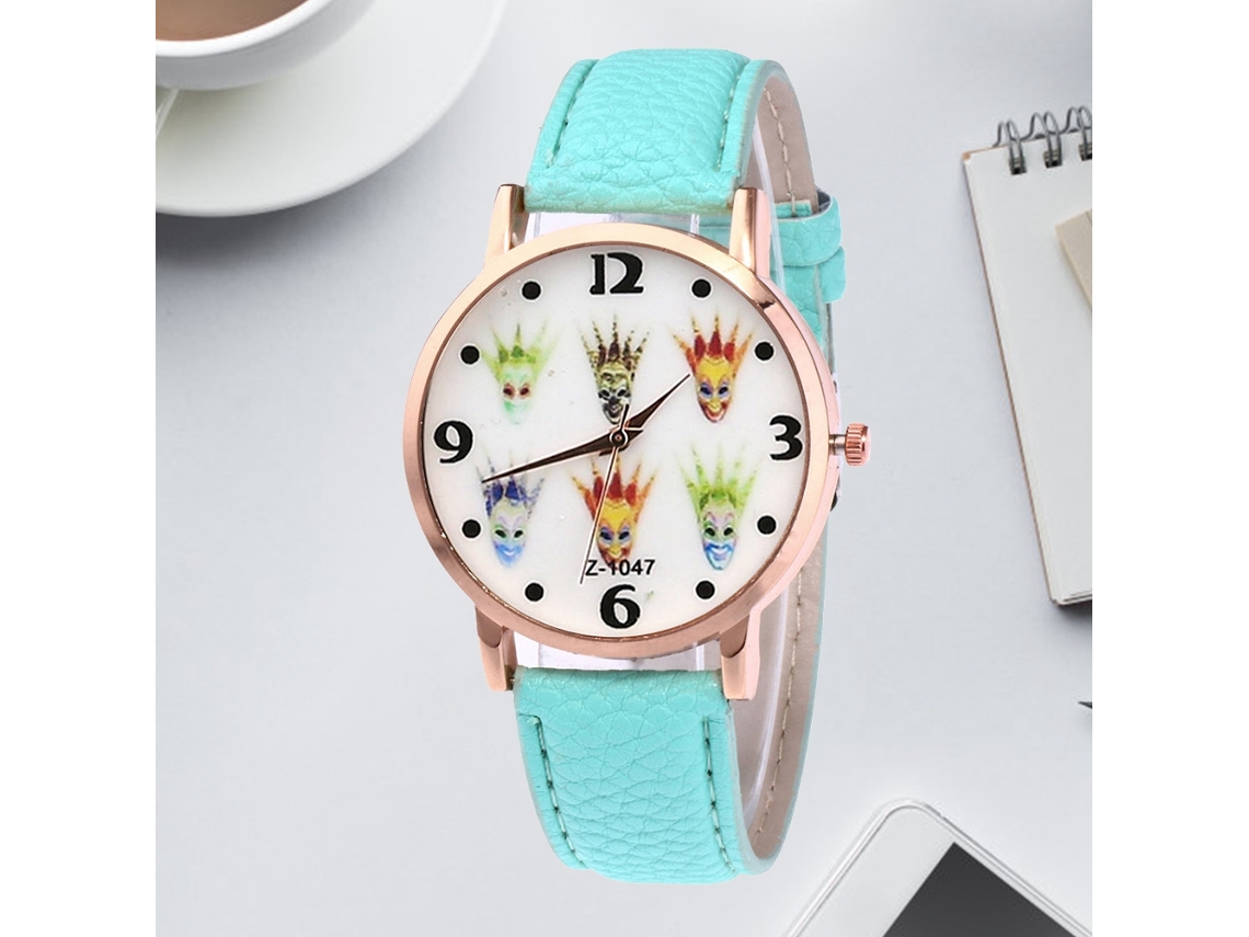 Reloj De Cuarzo Para Hombre Con Correa De Cuero Pu Moda Casual