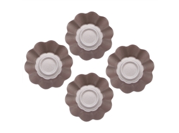 Forma Para Torta De Aço Inoxidável Antiaderente 4pcs