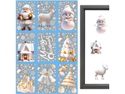 Adesivos De Natal Para Janelas - Decoração Fofa |