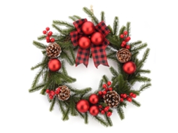 Laxiscreed Enfeite De Natal Em Forma De Guirlanda De 40x40x10cm Para Decoração Festiva
