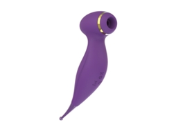 Vibrador De Massagem De Suco De Silicone 2 Em 1 Com 10 Modos Para Mulheres (roxo)