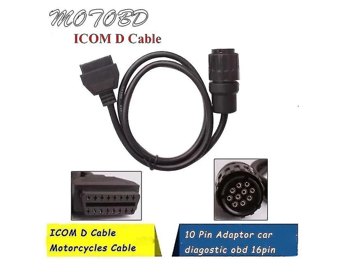 Cabo Icom D para BMW, Adaptador 10 a 16 Pinos, Diagnóstico OBD2