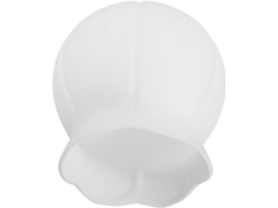 Abajur De Vidro Soprado Em Formato De Lótus, Branco Leitoso, 140x150 Mm, Para Luminária Pendente Ou Gokoco