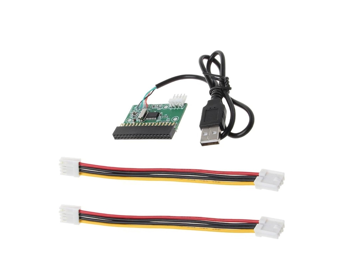 Adaptador De Cabo Usb Para Conector Disquete 34p, Inclui Alimentação,
