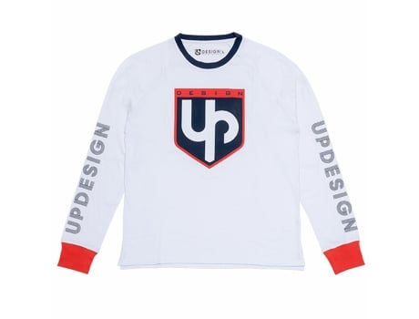 Camisola para Unisexo UP (M - Algodão - Branco)