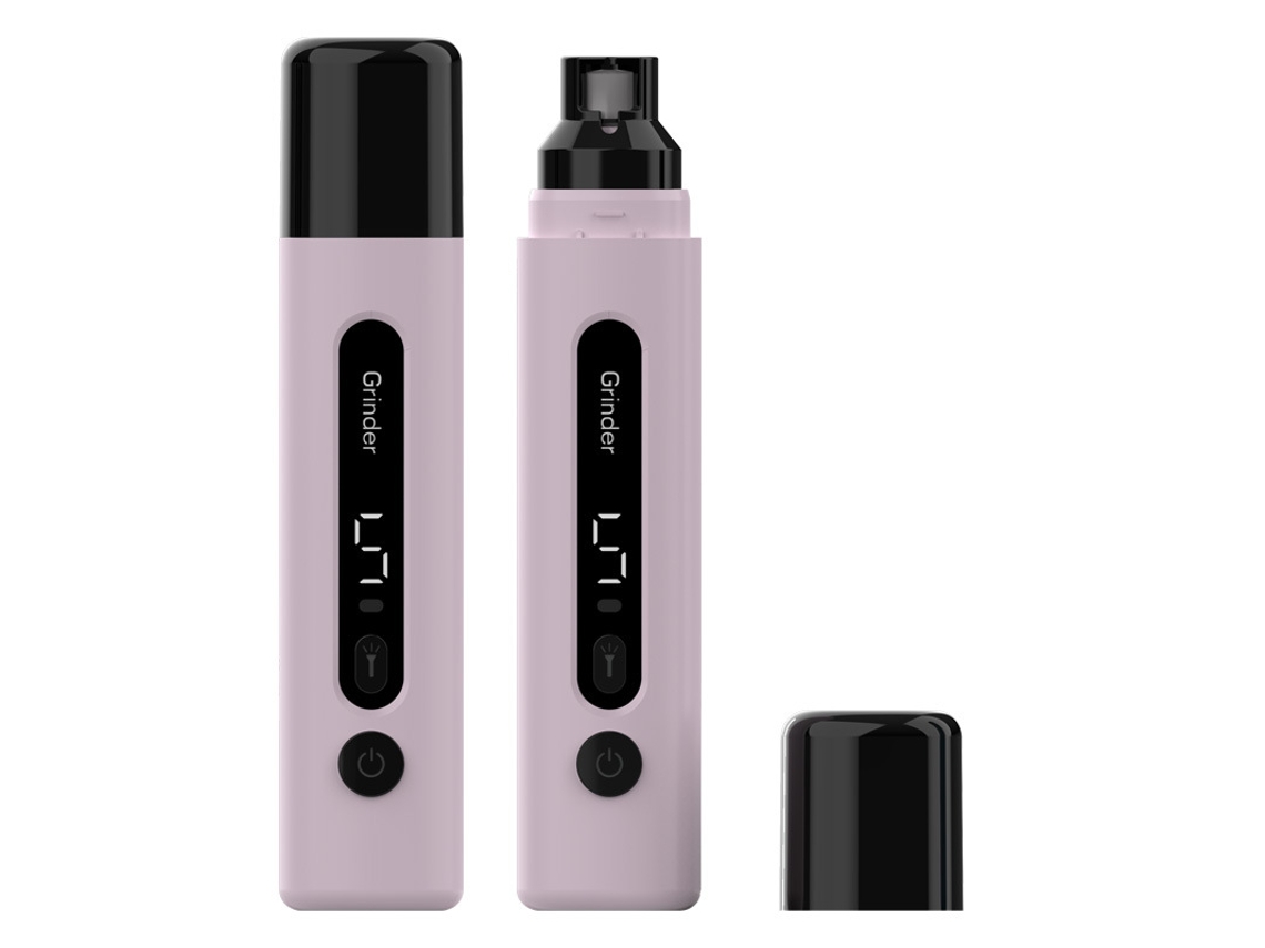 Lixa Elétrica para Unhas de Cão, Corta unhas Recarregável, com Luz Led, 5 Velocidades e Capa Protetora Contra o Pó Rosa HEXINYIGJLY