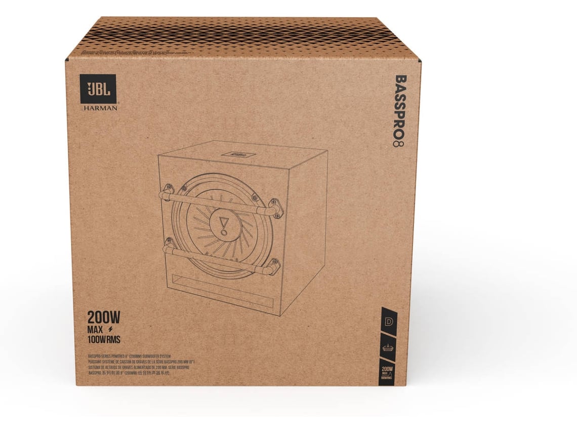 Subwoofer Auto JBL BASSPRO 8 Worten.pt