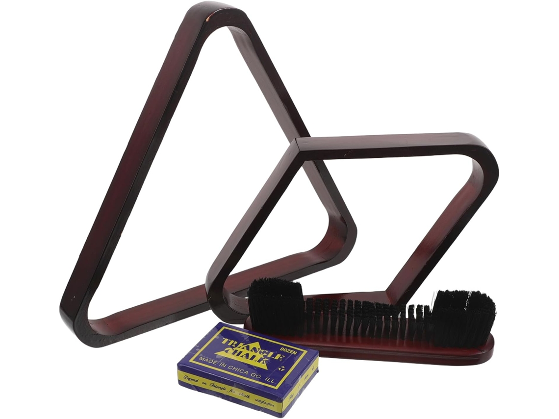 Triângulo De Madeira Maciça Para Bilhar, Suporte Triangular De 2-1/4''.
