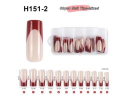 Lurelia Unhas Postiças Para Manicure Francesa 60 Pontas Ref. H151-2