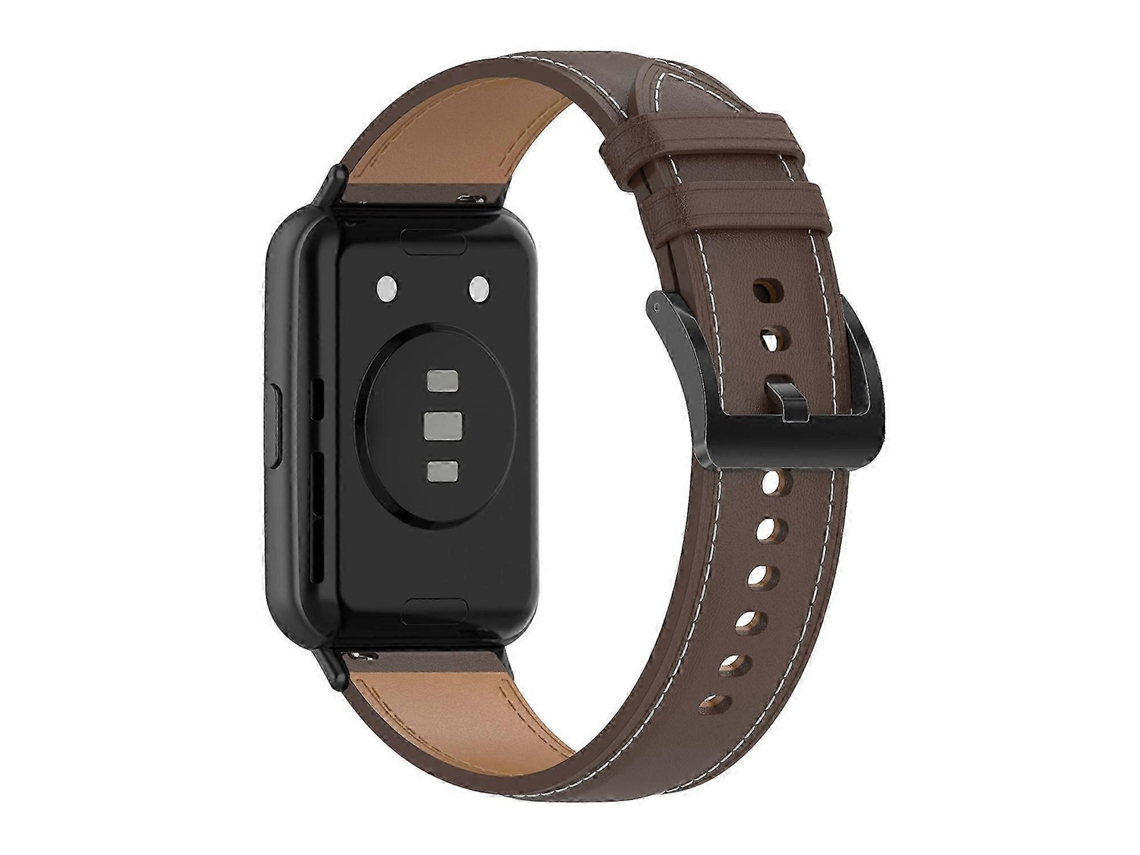 Pulseira De Substituição De Couro Genuíno Para Relógio Inteligente Fit 2, Pulseira Ajustável Olysi Shop
