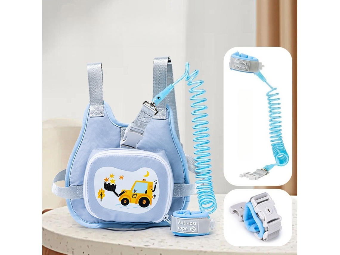 Arnês De Passeio Crianças Com Fecho De Segurança, Corrente Anti-perda Para O Pulso, Para Viagens E Eventos Públicos2.5m Escavadora Hexinyigjly