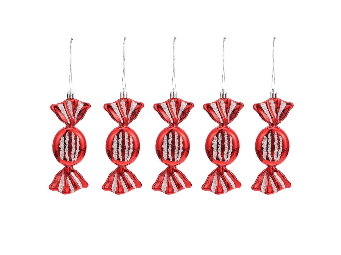 Pingentes De Árvore De Doces De Natal Olysi Shop (pacote Com 6)