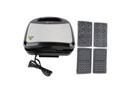 Máquina de Waffles Donuts 800w Elétrica Antiaderente Pratos