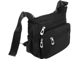 Bolsa Transversal Feminina Casual, Bolsa Mensageiro Impermeável Com Vários Compartimentos.