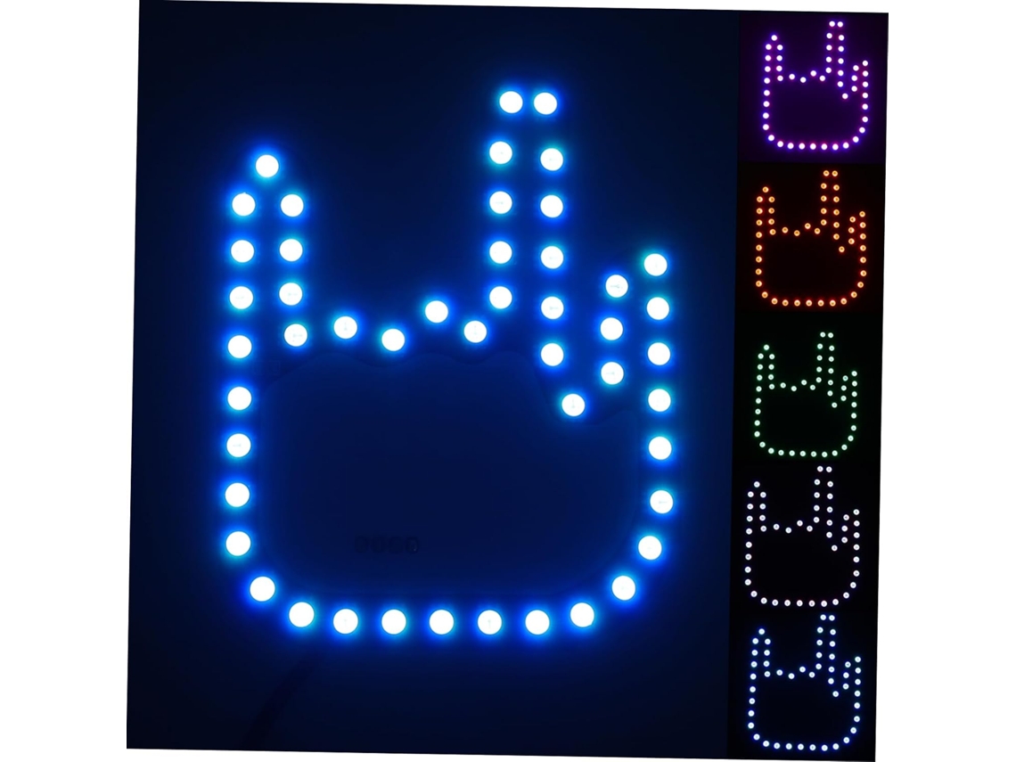 Luz De Led Multifuncional Em Pvc Com Sensor Gestos Para Carros, Fácil De Usar, Luz De Advertência Interativa Para