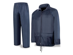 Fato Impermeável P/ Chuva Azul Escuro Marca Xxl