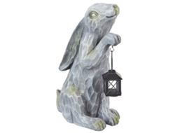 Estatueta Para Jardim Argilly Cinzento