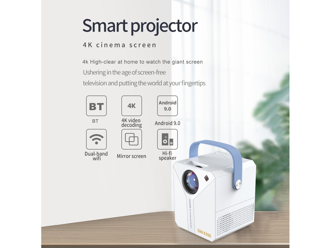 Projetor LAXISCREED Hd Tela Grande Android 9.0