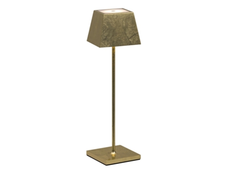 Candeeiro de Mesa Led Siesta com Folha de Ouro Portátil e Recarregável Ip54 ROSSINI ILLUMINAZIONE