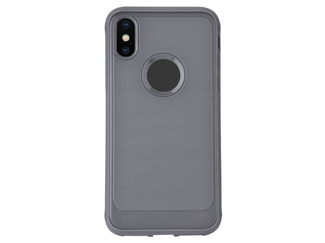 Capa LAXISCREED Iphone X Tpu Antiprontas Silicone Cinza
