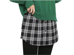 Saia Mini Casual com Estampa, Cintura Alta para Mulher