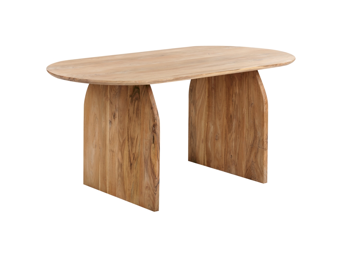 Mesa de jantar BELIANI Skye de Madeira de acácia Castanho claro 180x90x78