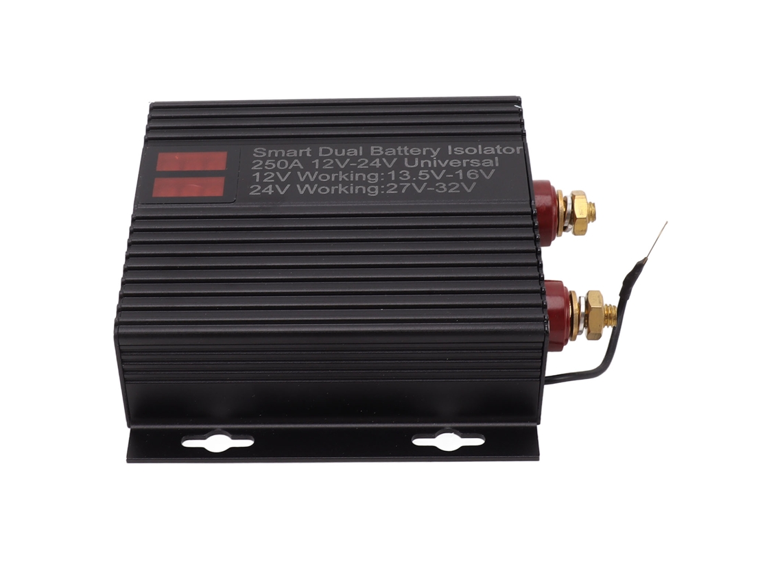 Laxiscreed Isolador De Bateria Dual Inteligente 12v/24v 250a Para Carros E Sistemas Fotovoltaicos