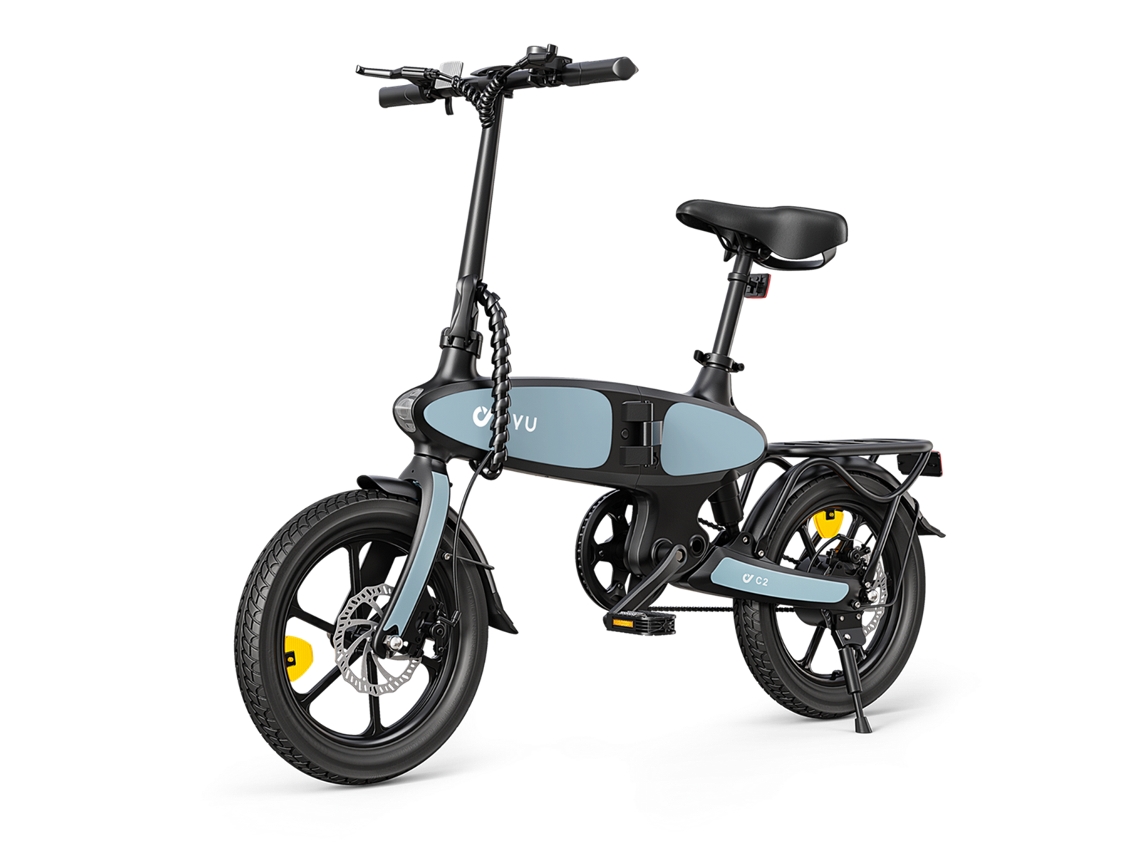 Bicicleta Elétrica Dobrável DYU C2 para Adultos, 250w 48v 7.5ah, Quadro Leve em Liga de Magnésio de 16 Polegadas Quadro Leve em Liga de Magnésio