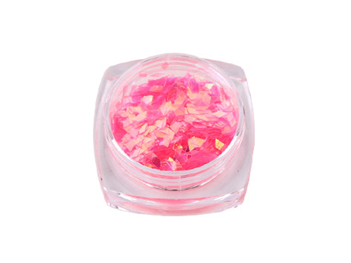 Decoração De Unhas Com Glitter Em Forma De Losango Paillettes Sequin Manicure Cor Rosa 11